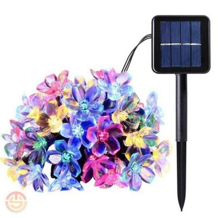 ® Yeni Ürün Solar 30 Ledli Çiçekli RGB Bahçe Aydınlatma Dekorasyon Güneş Enerjili